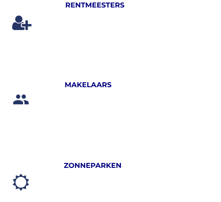 RENTMEESTERS Vastgoeddeskundigen  MAKELAARS Verkopen van uw woning, agrarisch bedrijf of bedrijfsruiten. ZONNEPARKEN Grondverwerving voor zonneparken   